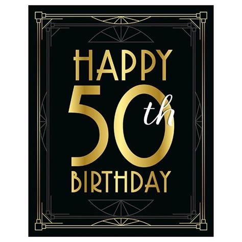 Printable 50th Birthday Signs